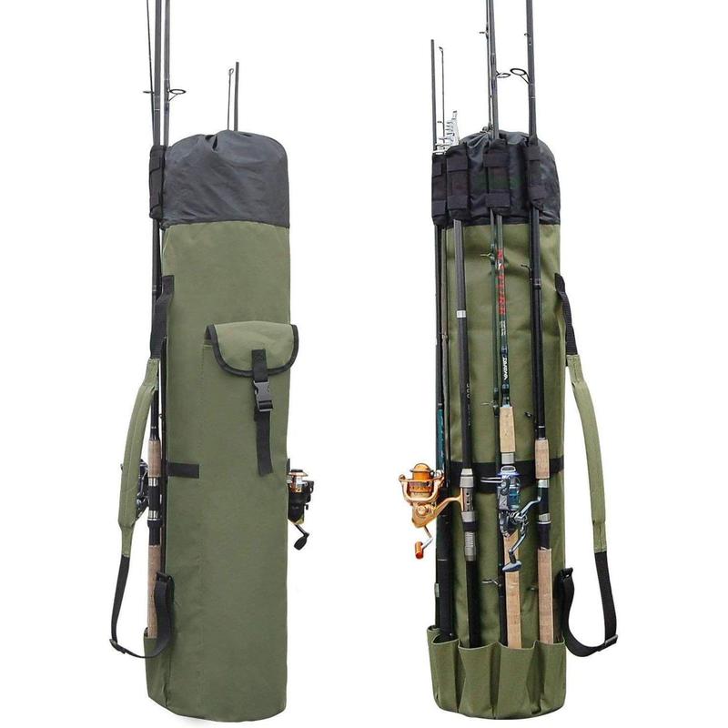 Fishing Rod Case,Durable Oxford Fabric Fishing Backpack With Rod Holder,Large Storage Pole Case & Rod Bag Fishing Gifts for Men