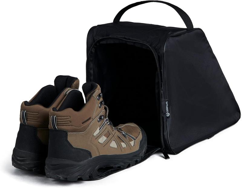 Black Water Resistant Boot Bag Ideal for Work Boots, Walking Boots, Hiking Boots Or Rugby Soccer Boots