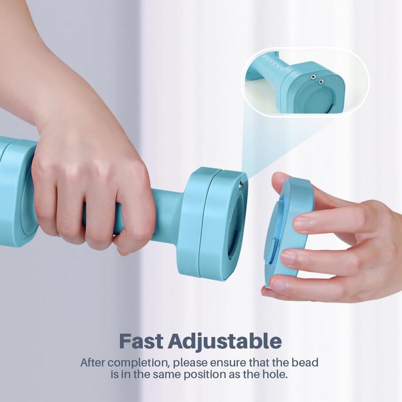 Adjustable Dumbbell Set of 2, 4 in 1 Free Weights Dumbbells Set for Women, Each 2lb 3lb 4lb 5lb with TPU Soft Rubber Handle