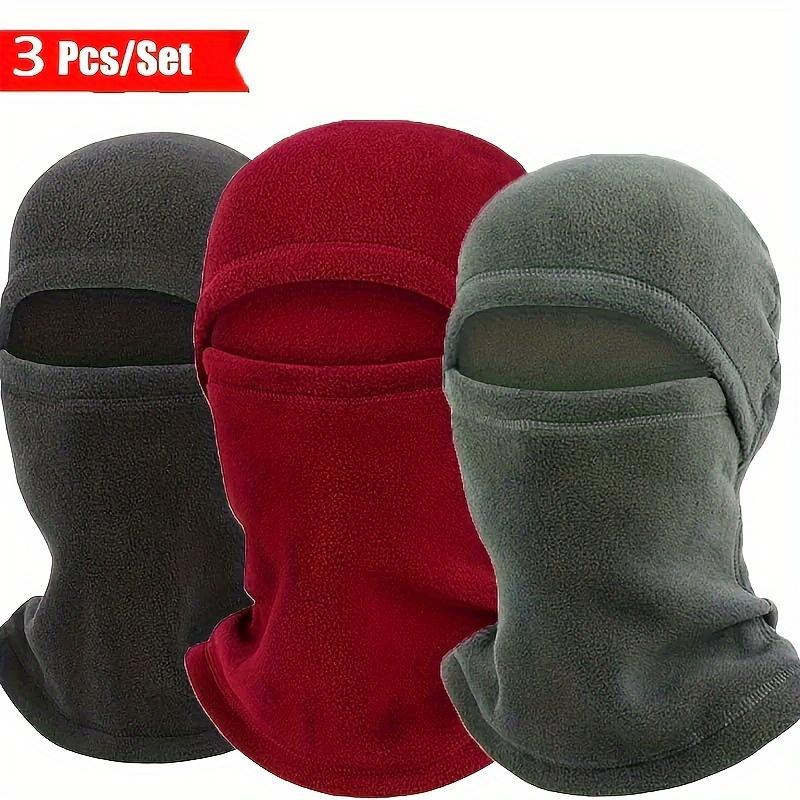 3Pcs set Windproof Hat Windproof Face Mask Polar Fleece Balaclava Hood Ski Mask For Cycling Skiing, And Training Stay Warm And Neck Warmer Protected Party Hat