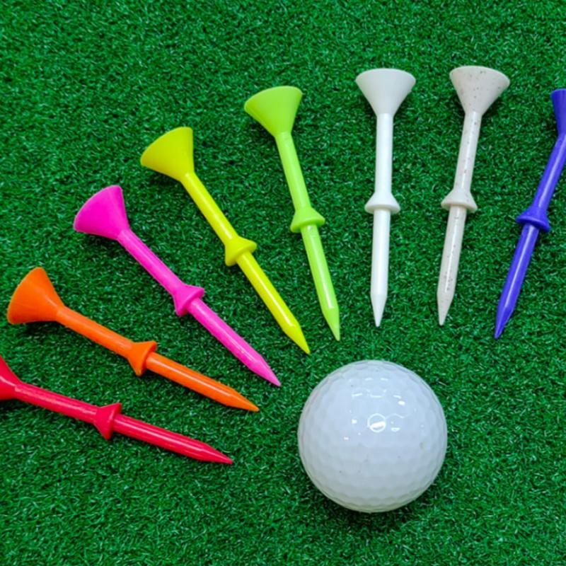 Random Color Cup Shape Golf Tee, 20pcs set Durable Multi-color Mixed Golf Tee, Professional Golf Base, Golf Match Tee