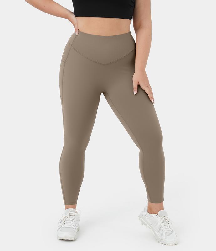 Halara SoCinched High Waisted Tummy Control Side Pocket Shaping Training Plus Size Leggings