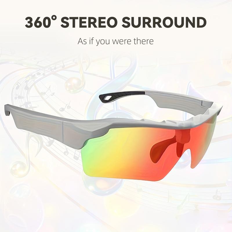 Cycling smart glasses - wireless calling, music playback, windproof, UV resistant, suitable for cycling, outdoor activities, and hiking