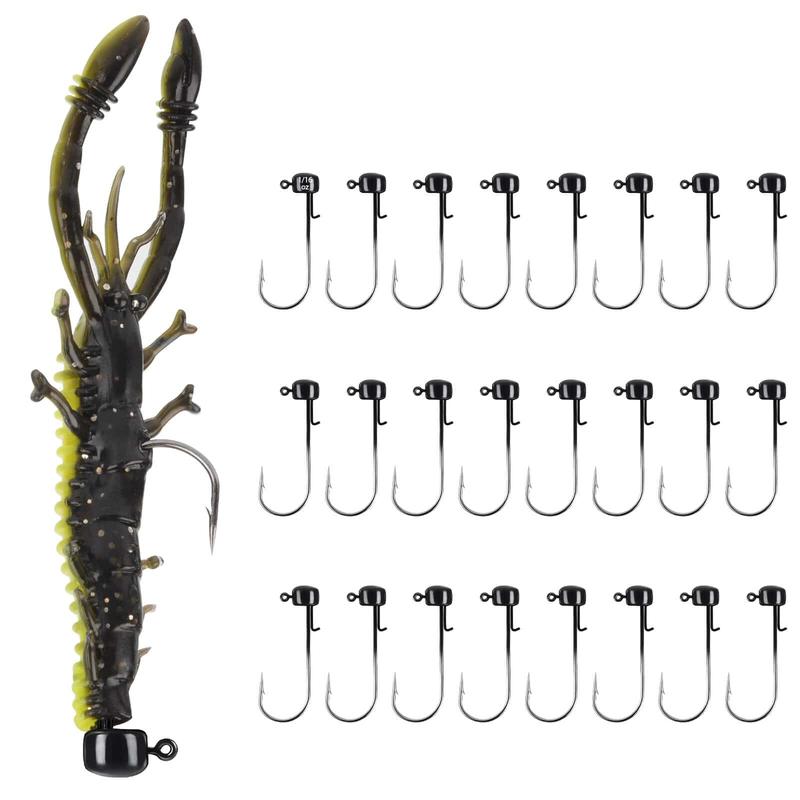 KastKing MadBite 24 Pcs Ned Rig Jig Hook Kits