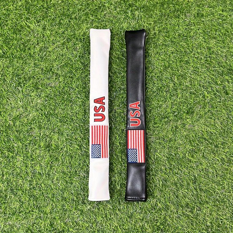 Golf Putting Rod Cover, American Flag Design Golf Putter Head Cover, Durable Golf Club Putter Head Cover, Golf Accessories for Most Standard Rods