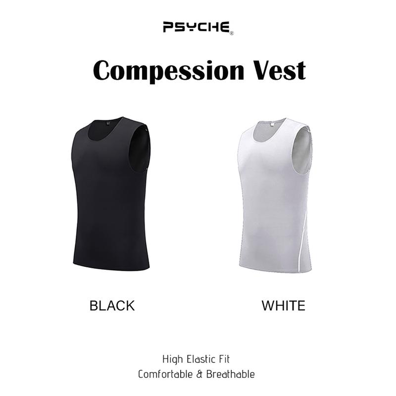 PSYCHE Men's Basketball Vest 1 2 3 Pack Solid Color Round Neck Fitting Sports Quick Dry fit Breathable Skin Sportswear for Gym Workout Running Basketball tops