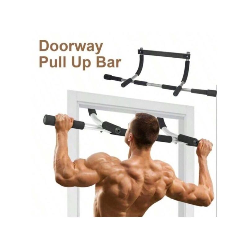 Steel Pull Up Chin Up Bar Adjustable Power Black For Pull Up In Home Gym