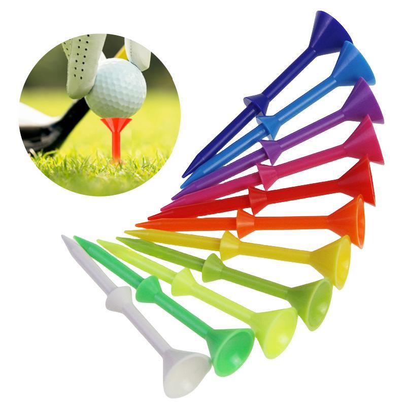 Random Color Cup Shape Golf Tee, 20pcs set Durable Multi-color Mixed Golf Tee, Professional Golf Base, Golf Match Tee