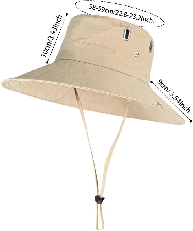 Sun Hats for Men Women Wide Brim Boonie Hat UPF 50+ Bucket Hats Hiking Fishing Outdoor Summer Safari UV Protection Hat