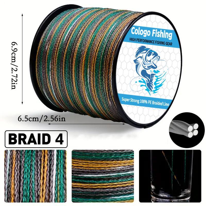 4-strand Braided Fishing Line, 1 Count 300m 328yds Strong & Smooth Fishing Line, High Abrasion Resistance Fishing Accessories for Outdoor