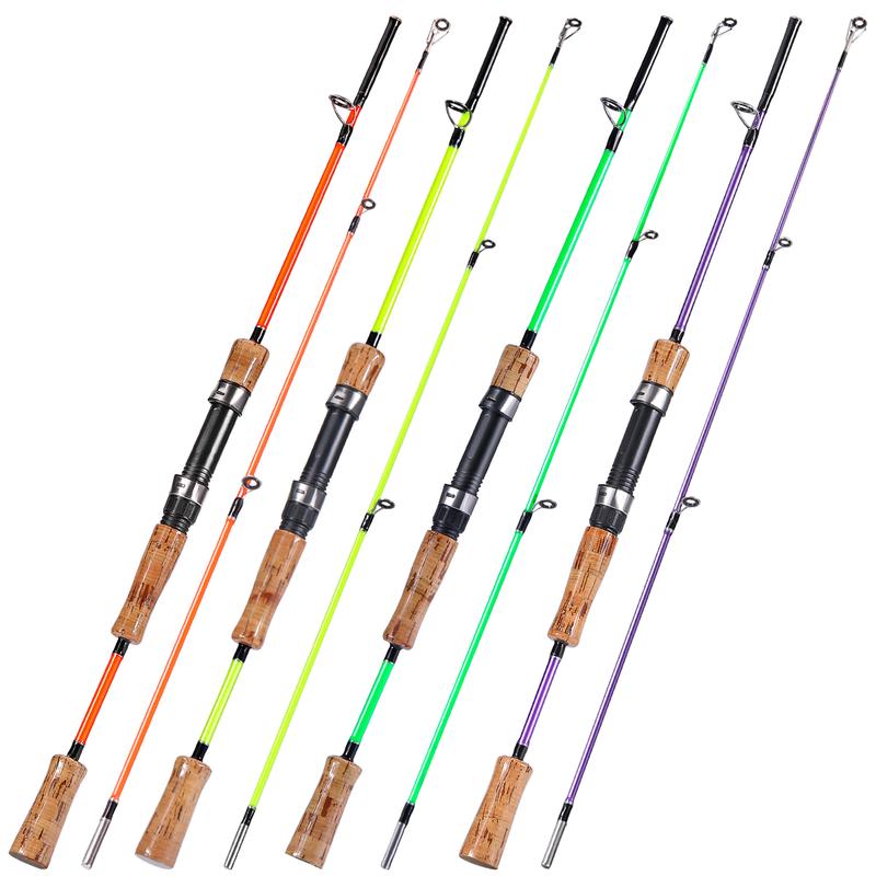 Sougayilang Spinning & Casting Rods, Strong Carbon&Glass Composite Fishing Rod with Stainless Steel Line Guides for Bass fishingreels on