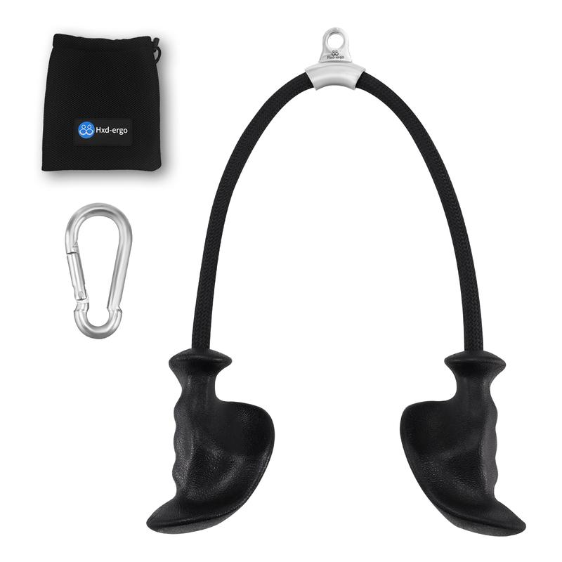 Ergonomic Tricep Rope for correcting hand positioning, a fitness equipment accessory, hand strength training device suitable for both gym and home use.