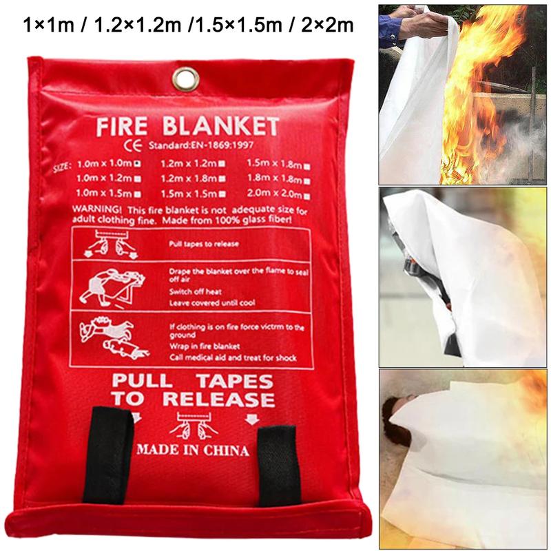 Heat-Resistant Fire Blanket, Quick Fire Safety Solution for Cooking, Electrical, and Camping Fires, Ideal for All-Age Use