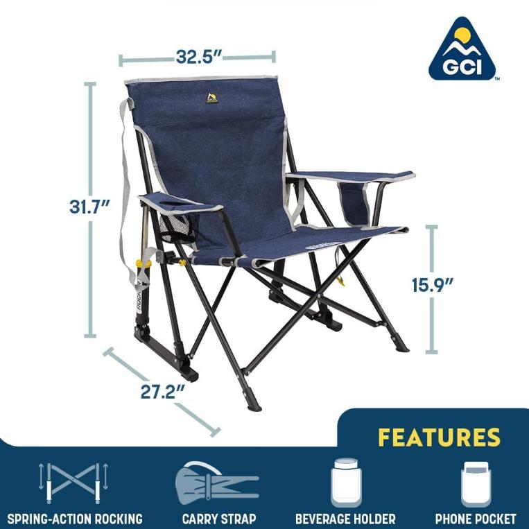 [ Flash Sale ] G C I Outdoor Kickback Rocker Camping Chair