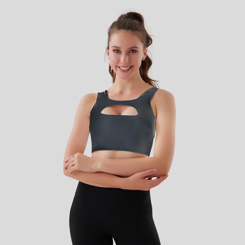 Women's Lightweight Breathable Sports Bra with Moisture-Wicking and Full Coverage for Yoga and Pilates