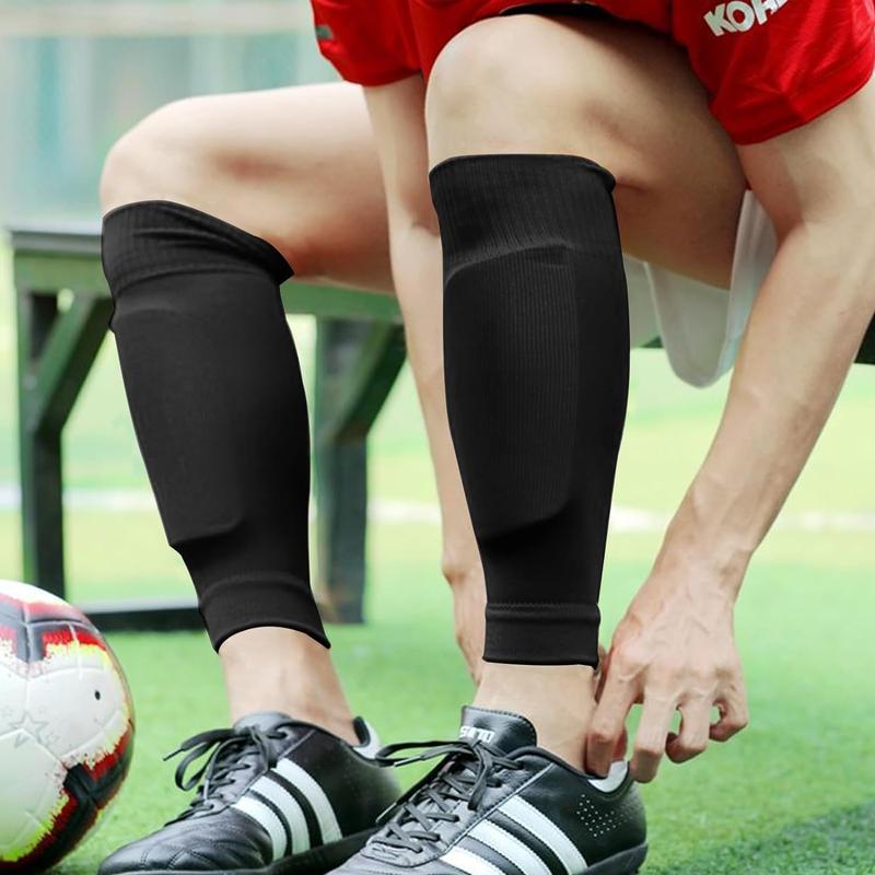 Soccer Sock Sleeves Men's Leg Warmers, Football Sports Socks, Adult Shin Guard Calf Socks Leg Brace