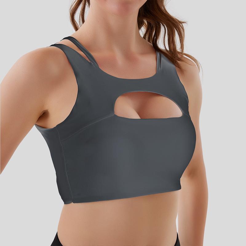 Women's Lightweight Breathable Sports Bra with Moisture-Wicking and Full Coverage for Yoga and Pilates