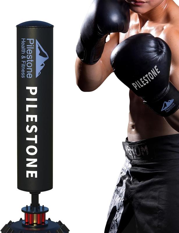 Freestanding Punching Bag 70''-205lbs with Boxing Gloves - Heavy Boxing Bag for Adults and Kids - Stable Suction Cup Base Stand Kickboxing Set for Men and Women