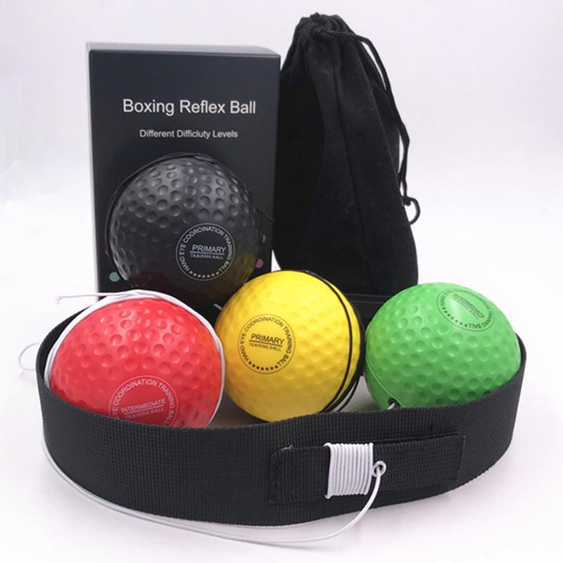 Boxing Reaction Ball, 1 Set Headband Boxing Reflex Ball, Sports Fitness Equipment, Speed Ball, Boxing & Martial Arts Training Tool for Home Gym Workout