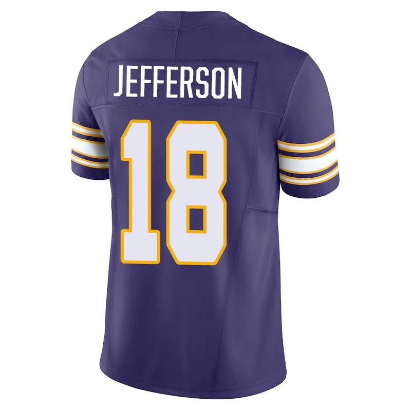 Youth Justin_Jefferson_18_Purple Jerseys T Shirt