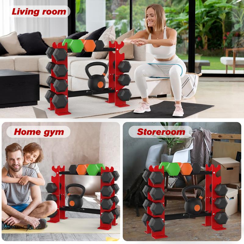 Dumbbell Rack Stand Weight Racks 450lbs Dumbbells Storage Holder for Home Gym