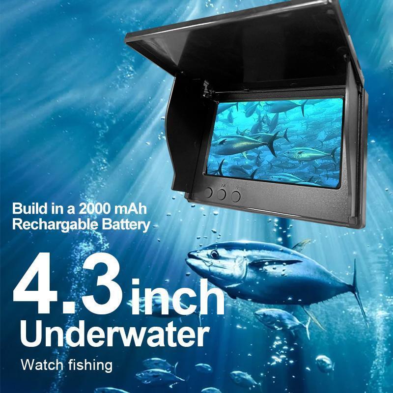 Underwater Fishing, Fish Finder with 4.3Inch Screen and Waterproof Camera, Fall GiftsUnderwater Fish Finder, Fishing Equipment,Fishing Stuff,Christmas Gift(30M)