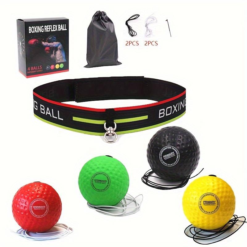 Boxing Training Ball With 2 3 4pcs Balls, Adjustable Foam Rubber Head-mounted Speed Ball For Reaction And Agility Training With A Bag And A Color Box