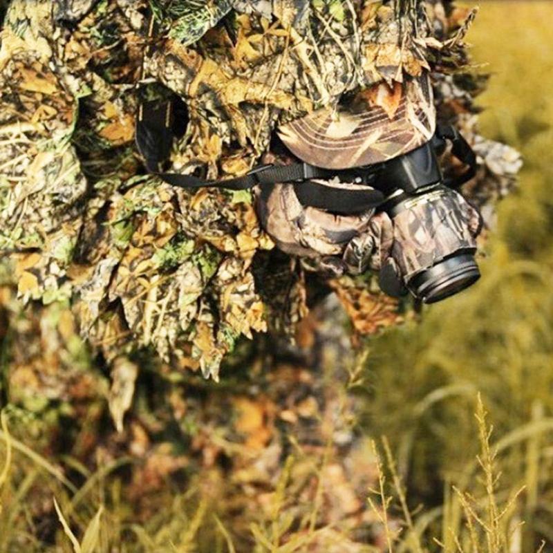 Ghillie Suit,  Adult 3D Leafy Camouflage Clothing, Ghillie Suit for Men, Camo Suit for Turkey Hunting, Hunting Suit for Outdoor Game and Halloween