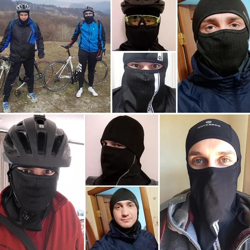 ROCKBROS Winter Ski Face Scarf Face Mask Cycling skiing running sport Training Balaclava Winderproof Bicycle Accessory