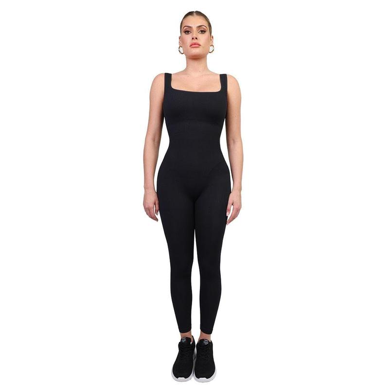 Popilush Seamless Square Neck Sport Jumpsuit