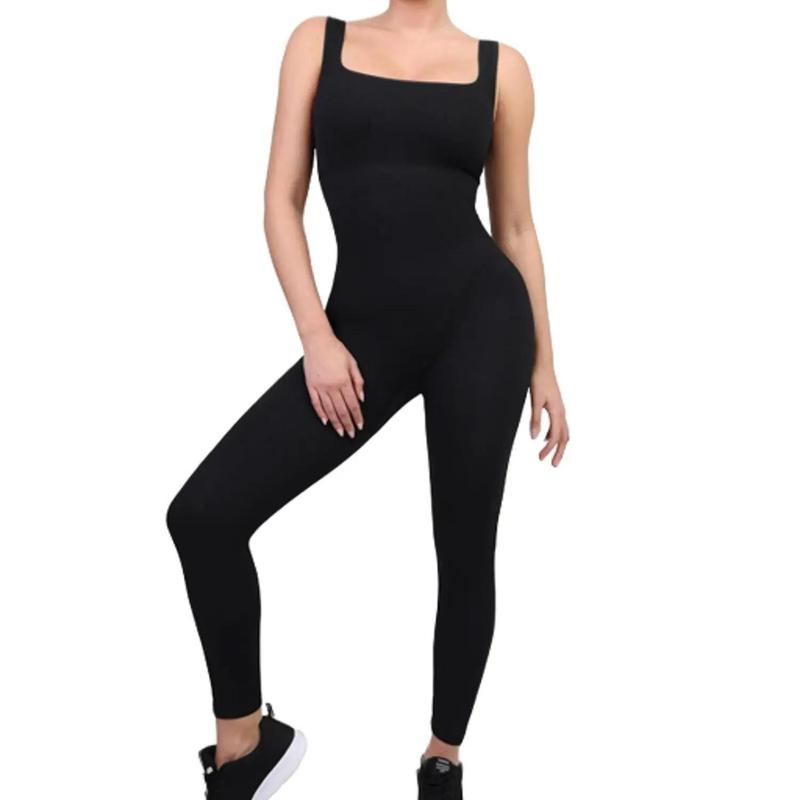 Popilush Seamless Square Neck Sport Jumpsuit