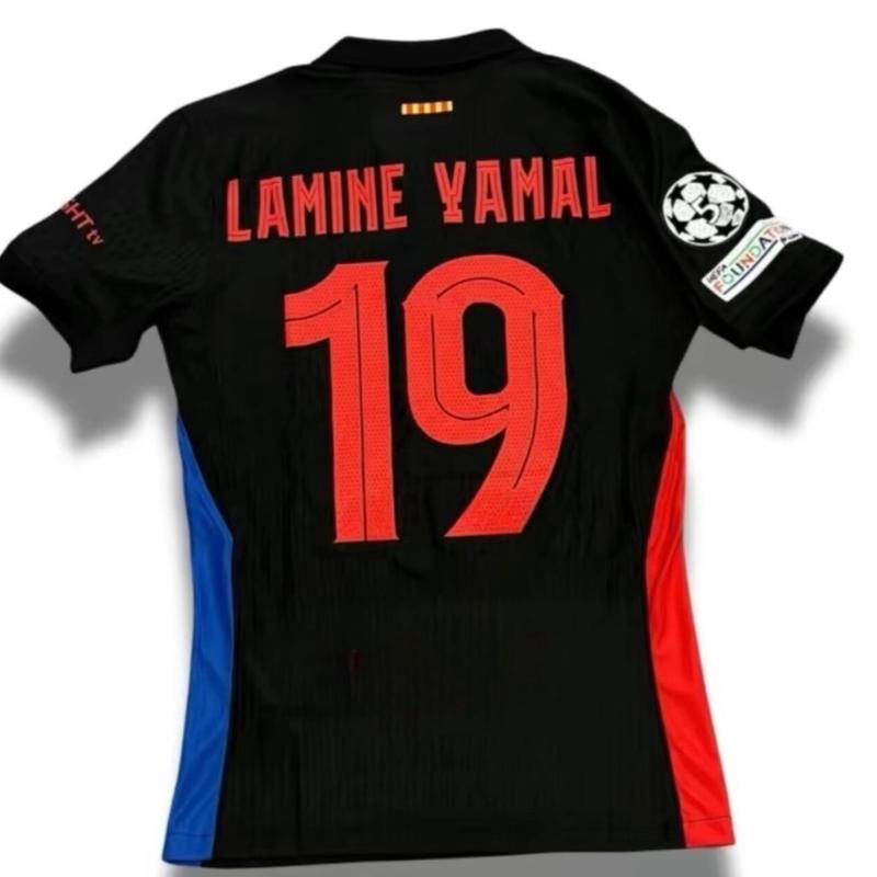 Soccer Jersey   Fan Version   Slim Fit   Best Quality   Black   Away   LY19