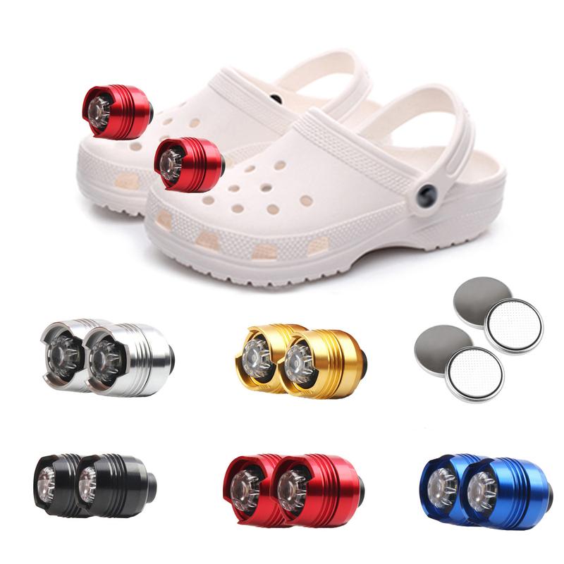 2Pcs LED Shoes Camping Light - Lights for Camping, Night Walk - 3 Light Modes - Headlight for Shoes