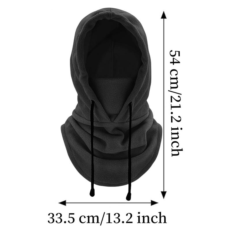 Solid Color Balaclava Face Mask, Windproof Ski Mask, Thermal Head Hood for Men and Women, Sports & Outdoor Hats for Cold Weather