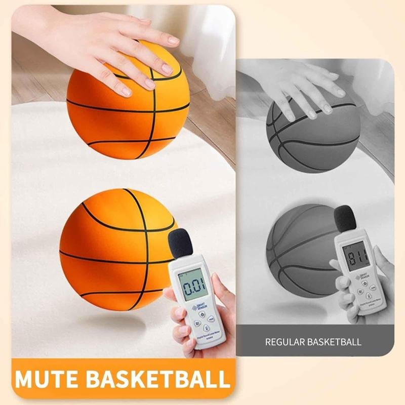 Silent Basketball Dribbling Indoor, Lightweight Basketball No Noise, Soft Quiet Indoor Basketball,Foam Training Basketball Suitable for Various Indoor Activities