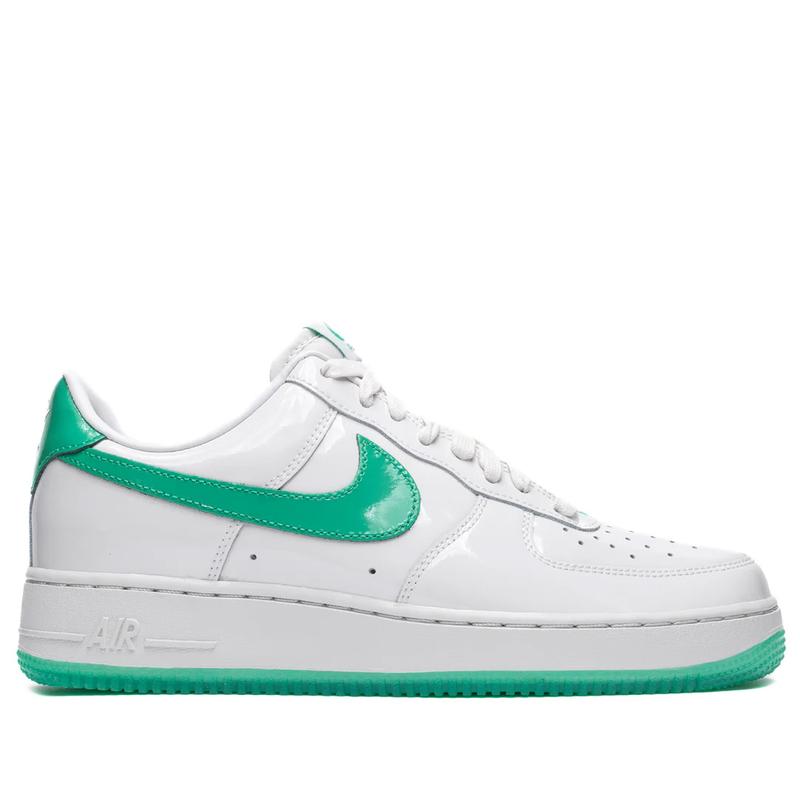 Nike Air Force 1 Low '07 Patent Platinum Tint Stadium Green HF4864-094 Mens Fashion Sneakers New