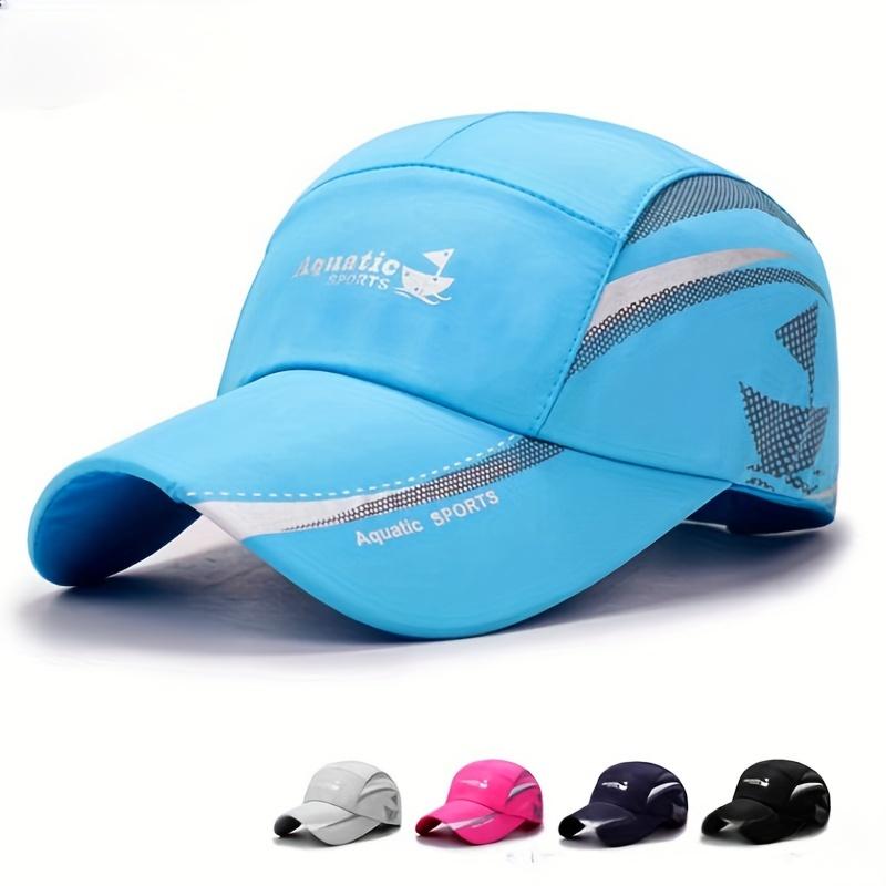 Quick-Drying Lightweight Summer Baseball Cap, Letter Print Casual Dad Cap, Sports Sun Hat, Golf, Fishing, Cycling Women and Men