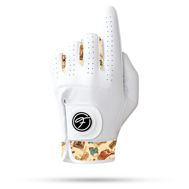 Fore Show Premium Golf Glove – 100% AAA Cabretta Leather Golf Gloves for Men & Women - Left & Right Handed Golfers – Golf Gloves – Left Handed Golf Gloves for Men, Cool Golf Glove Gift Accessory, Premium Skins Golf Tour Edition Glove Funny Golf Glove