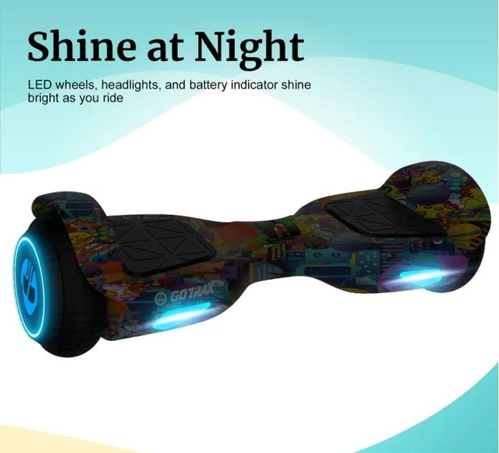 Edge Hoverboard for Kids and Adults, Galaxy Edition, 6.5