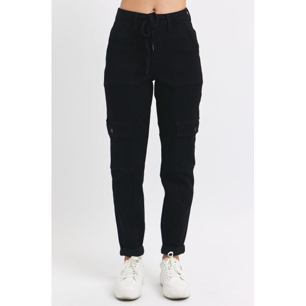 The Elodie High Waisted Cargo Cuffed Jogger - Full