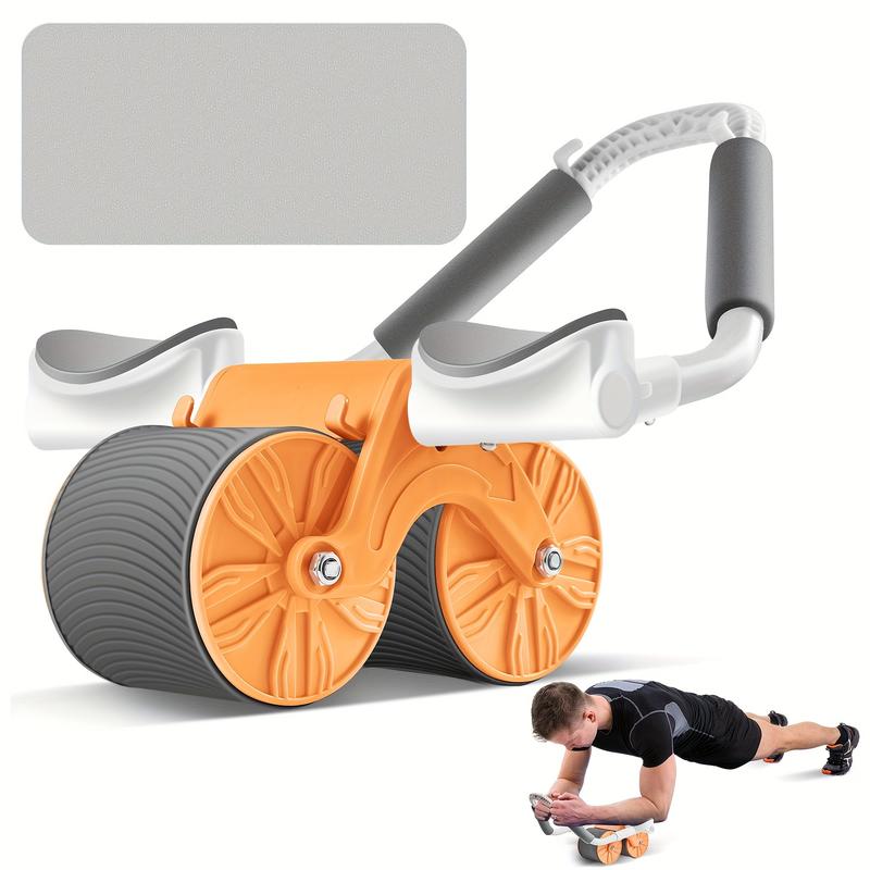 Elbow support automatic rebound abdominal wheel, abdominal exercise machine abdominal muscle roller, abdominal muscle training equipment, trolley core strengthening trainer fitness abdominal training