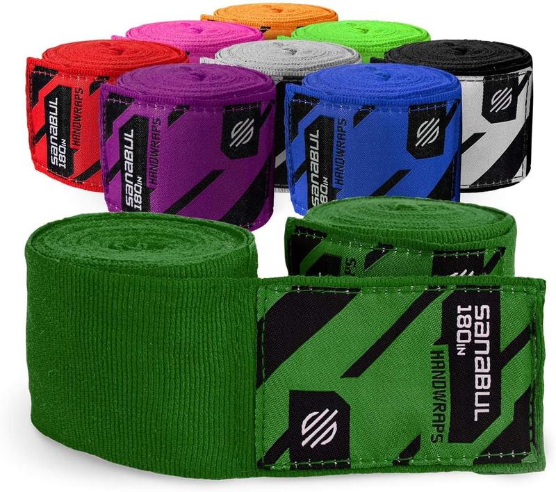 Sanabul Elastic 180 inch Boxing Handwraps for Gloves, Muay Thai, MMA