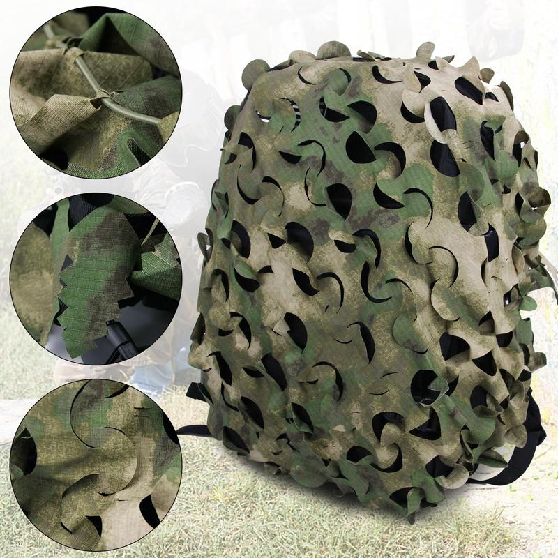 LOOGU Tactical Breathable Mesh Camo Backpack Cover(Backpack Not Included)， Great for CS game,hunting, airsoft and other outdoor activities