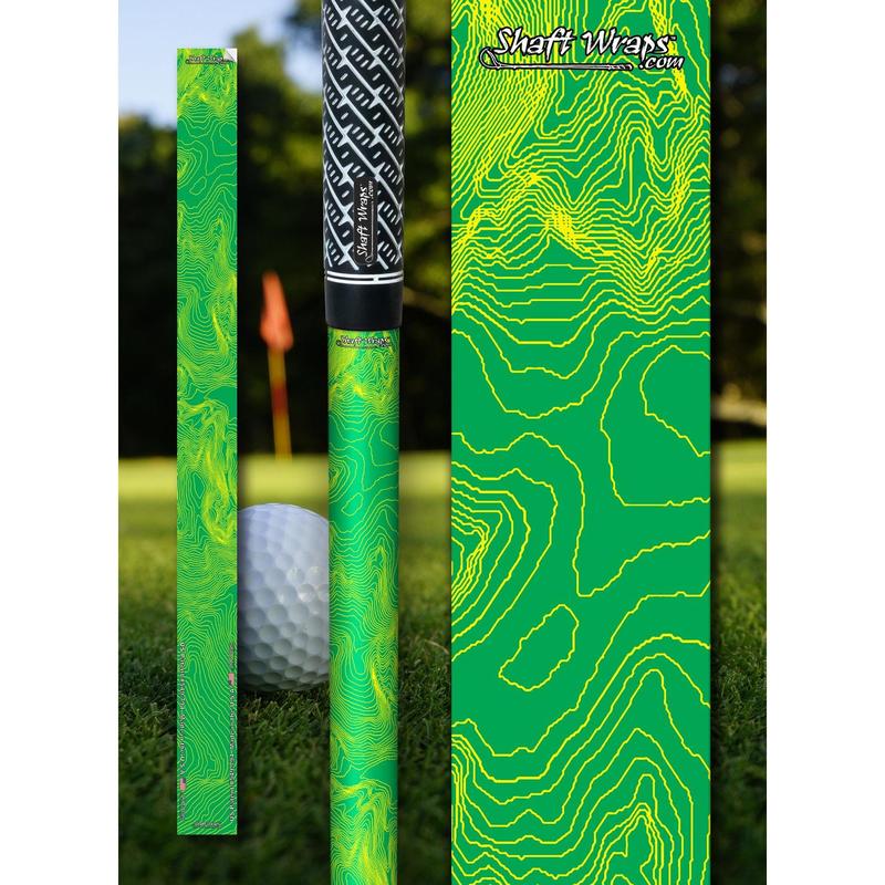 Augusta Golf Course Topo Map Green & Yellow