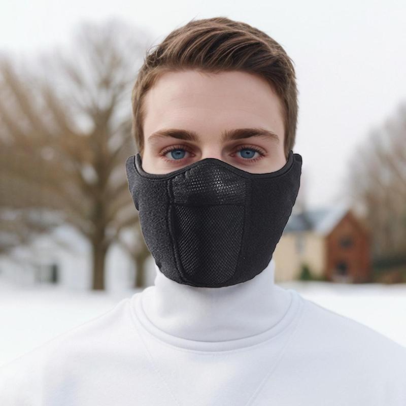 Winter Thickened Warm Face Mask, Windproof Dustproof Motorcycle Face Cover, Motorcycle Face Mask for Men, Motorcycle Accessories