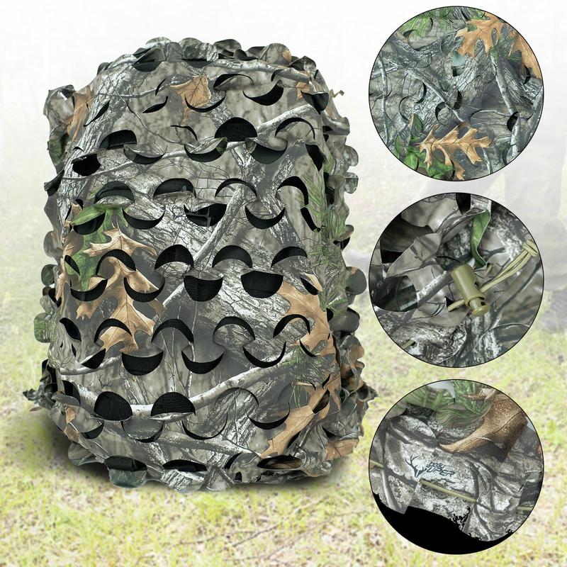 LOOGU Tactical Breathable Mesh Camo Backpack Cover(Backpack Not Included)， Great for CS game,hunting, airsoft and other outdoor activities