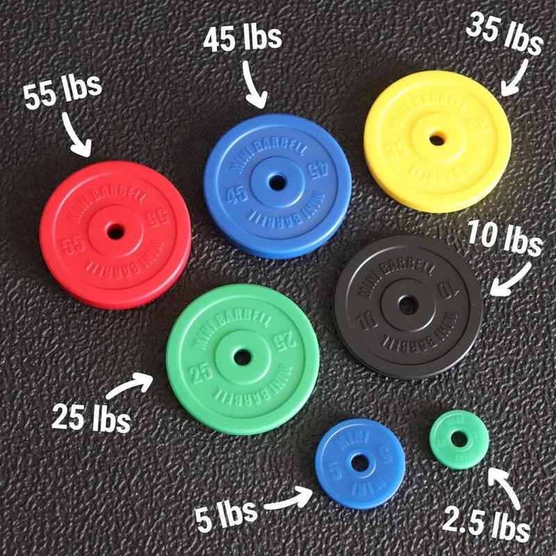 Mini Barbell Color Bumper Plates