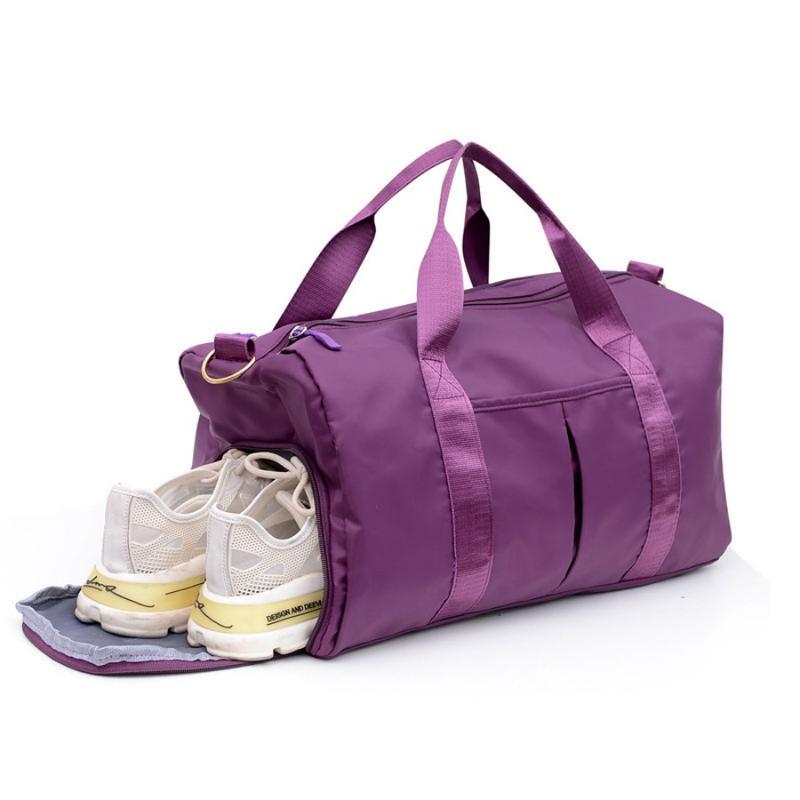 Sports Gym Bag for Women Travel Duffel Bag with Wet Pocket and Shoes Compartment for Training Swim Yoga