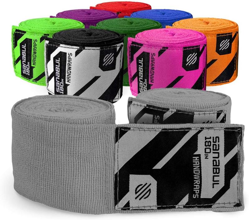 Sanabul Elastic 180 inch Boxing Handwraps for Gloves, Muay Thai, MMA