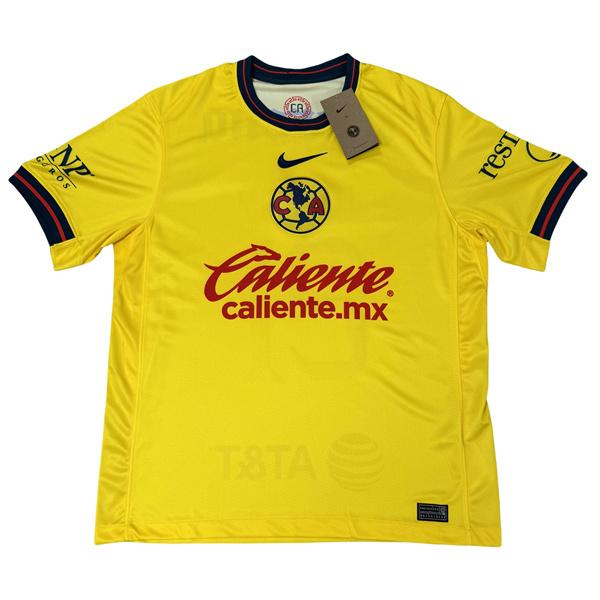 NIKE 2425 LIGA MX Club America Home henry Yellow Short Sleeve Soccer Jerseys New Season Quick Dry Sports